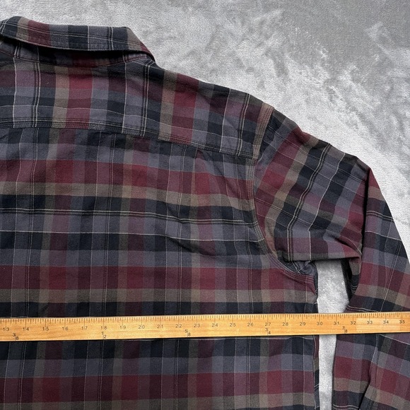 Carhartt Shirt Mens 3XL Red Rugged Flex Flannel Relaxed Fit Plaid Long Sleeve - Picture 6 of 9